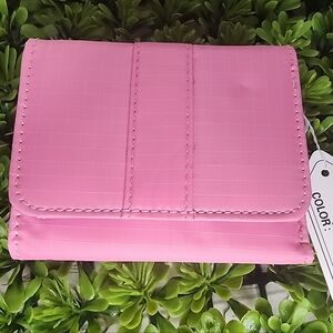 NWT Pink Nylon Trifold Wallet